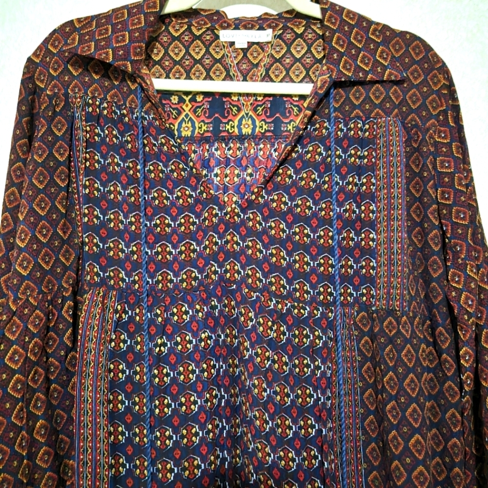 Love Kyla Vibrant..bohemian Gipsy Geometric Fabric..SIZE:M - Picture 7 of 12
